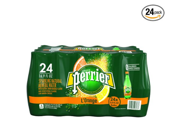 Paquete de 24 agua con gas Perrier - L'Orange/Lemon