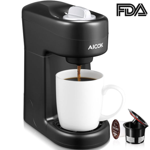 Aicok Single Serve Coffee Maker for Most Coffee Pods