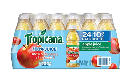 24 Bottles of Tropicana Apple Juice