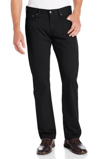 Levi's Pantalones de sarga de pierna recta - Negro