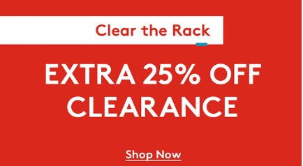 Extra 25% off clearance shoes and clothing from Nordstrom Rack