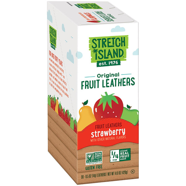 Paquete de 30 Stretch Island Original Fruit Leather, Fresa