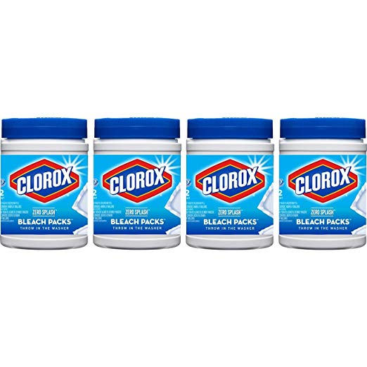 4-Pack 12-Count Clorox Zero Splash Bleach Packs