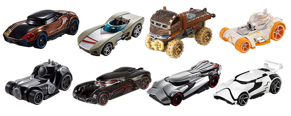 Hot Wheels Coches de personajes de Star Wars (paquete de 8)