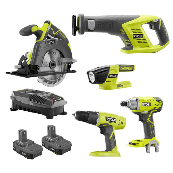 Combinaciones de kit de 5 herramientas Ryobi18V ONE+ 