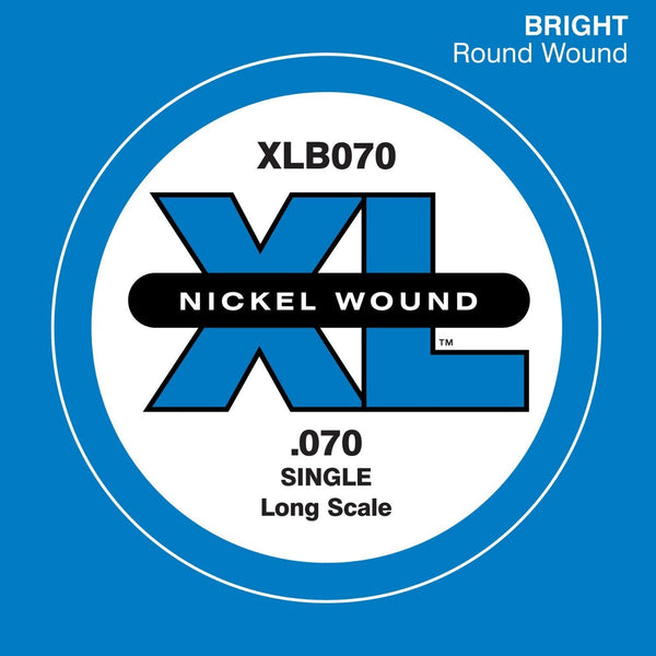 D'Addario .070 Nickel Wound Bass Guitar Single String