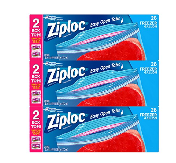 Paquete de 84 bolsas Ziploc para congelador