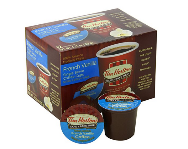 Pack of 72 Tim Horton's french Vanilla single serve coffee cups