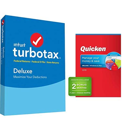 TurboTax Deluxe + State 2018 Fed Efile PC/MAC Disc