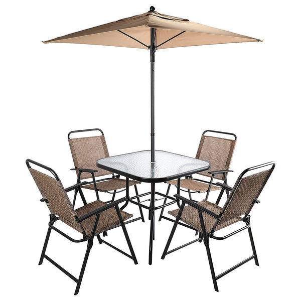 6 piece outdoor folding patio set