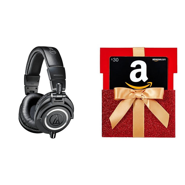 Audio-Technica ATH-M50x Professional Monitor Headphones with $30 Gift Card