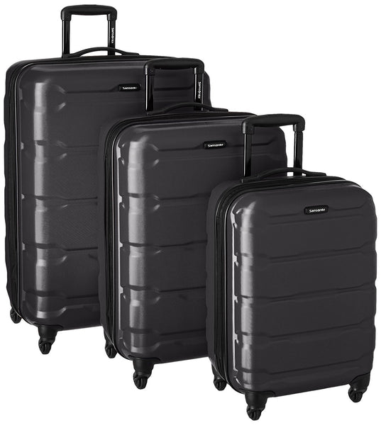 Samsonite Omni PC Juego de 3 ruedas giratorias 20 24 28, negro