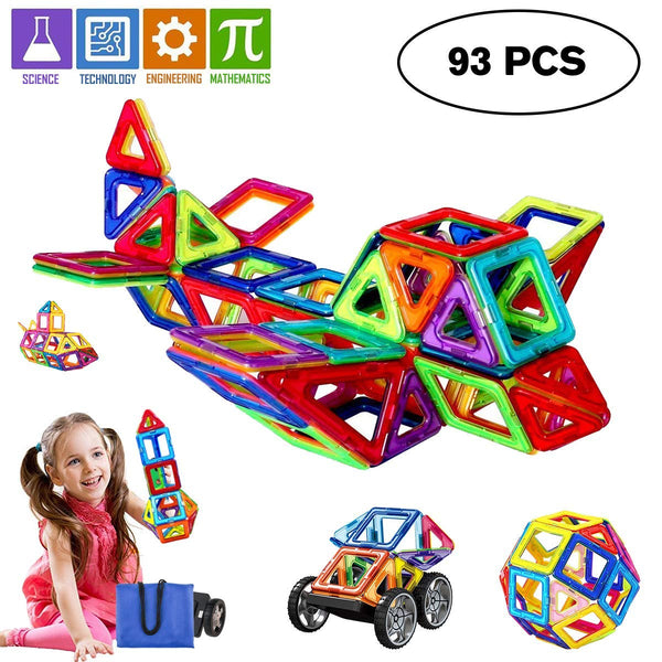 93 Piece Magnetic Blocks Building Set