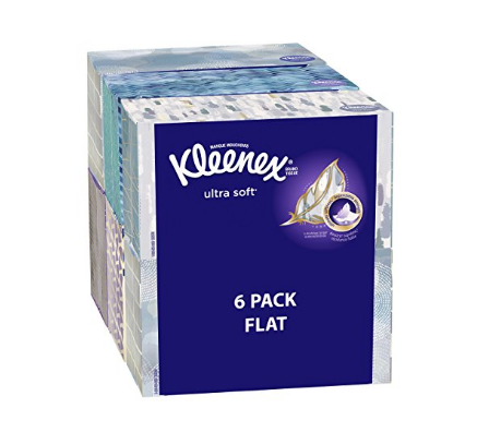 Pack of 6 Kleenex Ultra Soft Facial Tissues