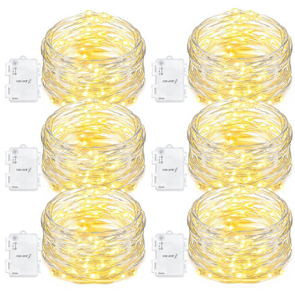 6 pack sof 60 LED string lights