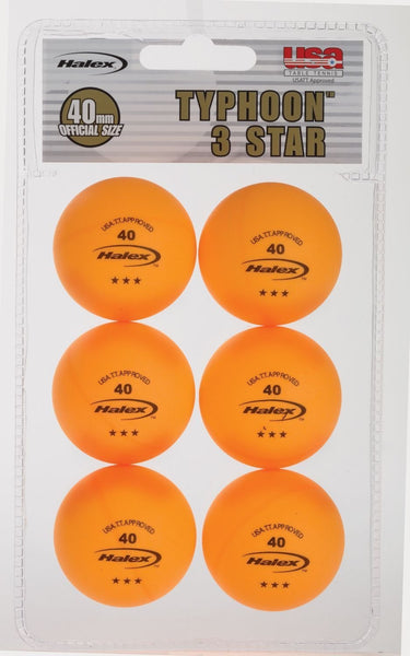 6-Pack 3-Star Table Tennis Balls