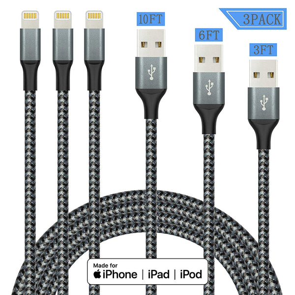 Pack Of 3 Lightning Cables