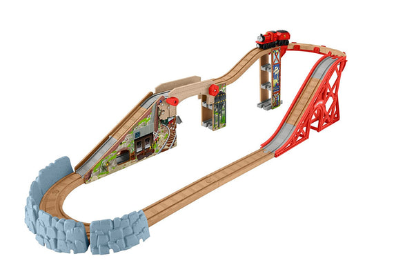 Fisher-Price Thomas el tren Ferrocarril de madera Speedy Surprise Drop Set