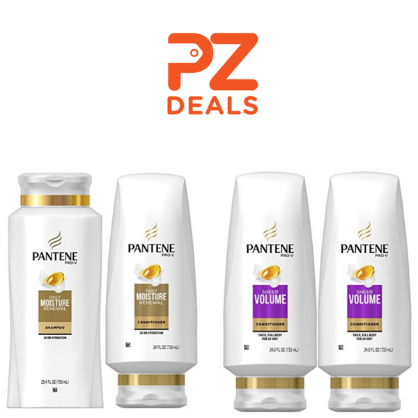 2 botellas de (25 oz) champú o acondicionador humectante Pantene en oferta