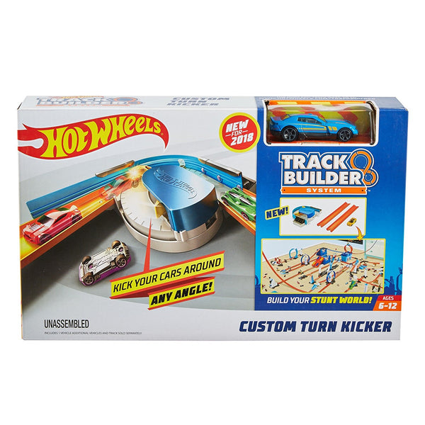 Hot Wheels Track Builder Juego de pateador curvo personalizado