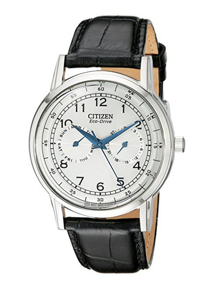 Citizen Eco-Drive Watch with Leather Band