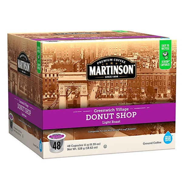 Martinson Cápsulas de café de una sola porción, Donut Shop, 48 unidades