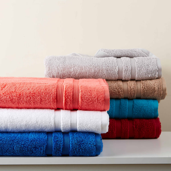 6-Piece Mainstays Solid Performance Cotton Towel Set (Various Colors)