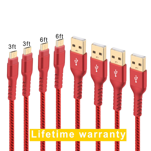 Pack Of 4 Micro USB Cables