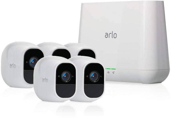 Sistema de cámaras de seguridad para el hogar Arlo Pro 2 de NETGEAR (paquete de 5) con sirena