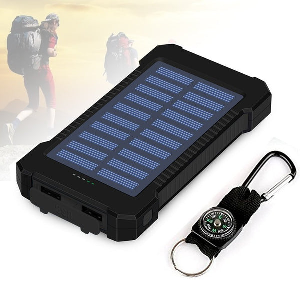 Waterproof 10000mAh solar battery charger