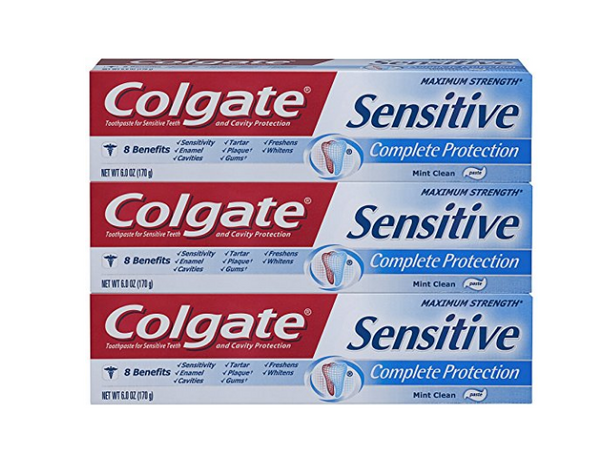 Pack de 3 pastas de dientes Colgate protección completa