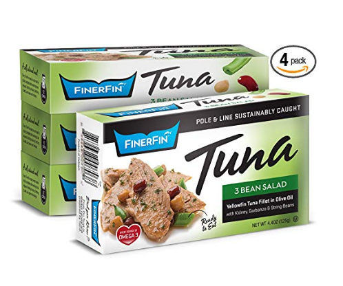 Pack of 4 Finer Fine Tuna - 3 Bean Salad - Ready to eat