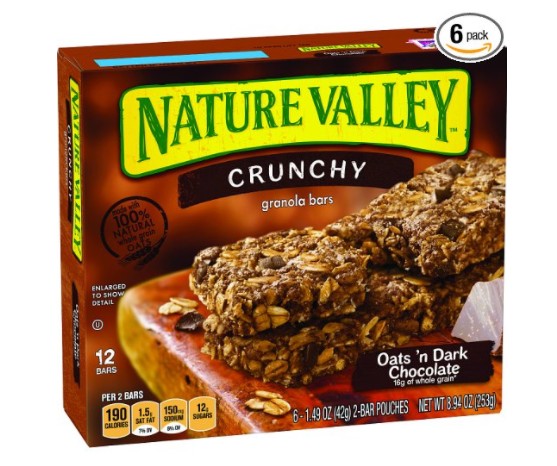 72 barras de granola Nature Valley