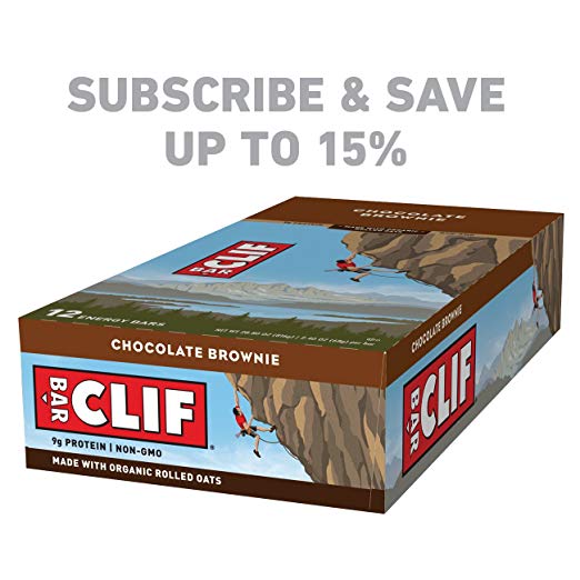 12 barras energéticas Clif - Brownie de chocolate (OU-D)