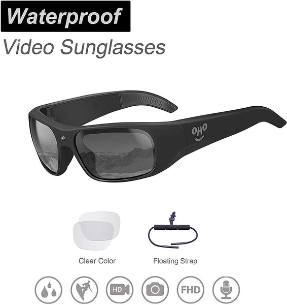 1080P Full HD Video Recording Sunshine Waterproof Sunglasses