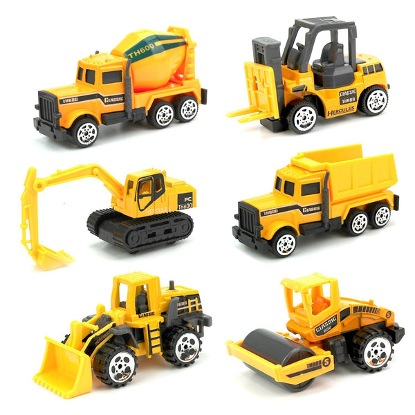 Set of 6 toy trucks