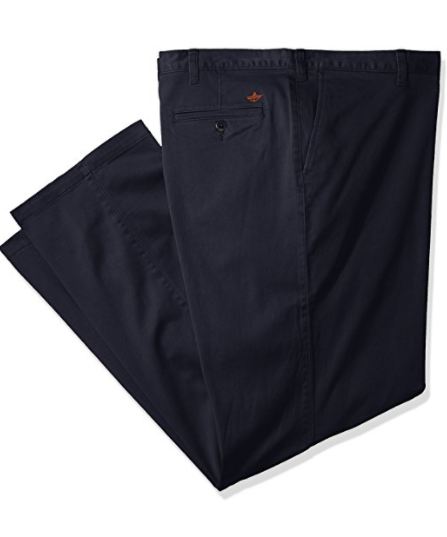 Dockers Pantalones grandes y altos para hombre, color azul marino o gris