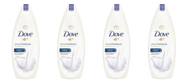 4 botellas de gel de baño Dove