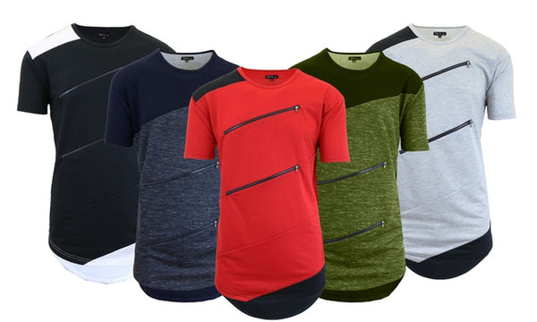 Camiseta con doble cremallera para hombre.