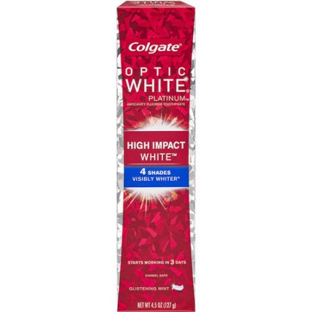 Pack of 6 Colgate Optic White toothpaste