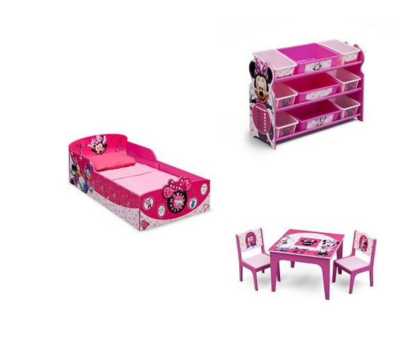 Disney Minnie Mouse 3-Piece Toddler Bedroom Bundle