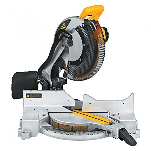 Sierra ingletadora compuesta de bisel simple DEWALT de 15 amperios y 12 pulgadas