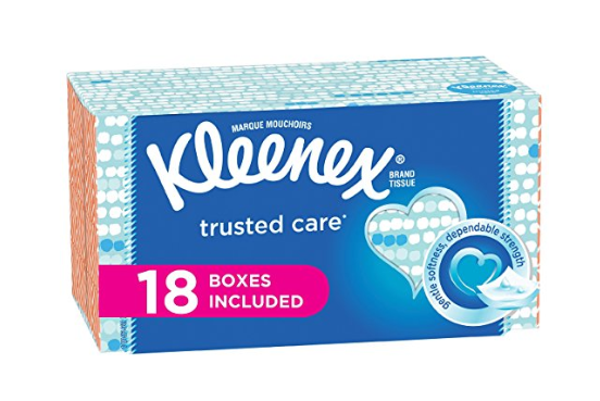 36 boxes of Kleenex flat box tissues