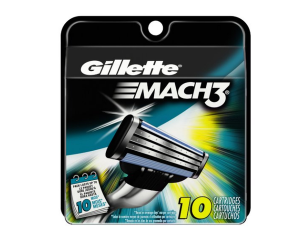 Paquete de 10 recambios para maquinilla de afeitar Gillette