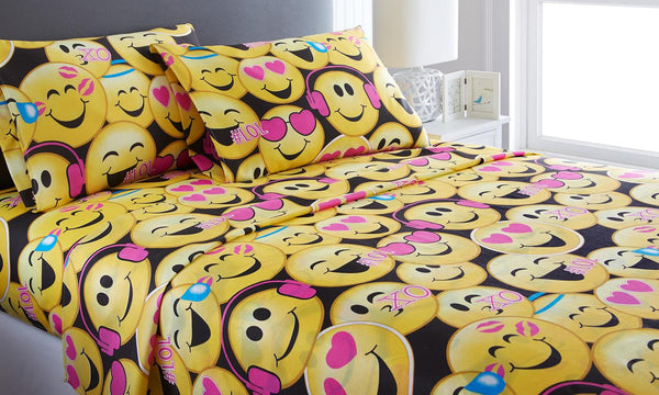 Emoji Collection Microfiber Sheet Set