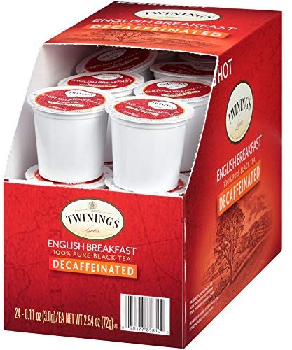 Tazas K de té de desayuno inglés descafeinado Twinings of London para Keurig