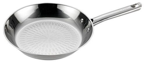 T-fal Sartén de acero inoxidable apta para lavavajillas, horno, 12 pulgadas