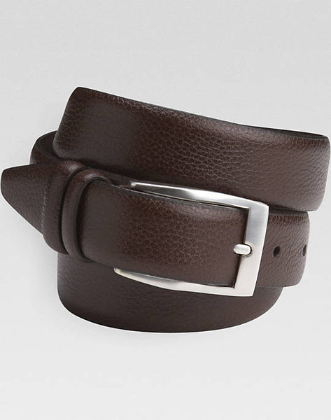 Brown leather belts