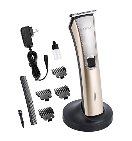 Cordless electric beard trimmer