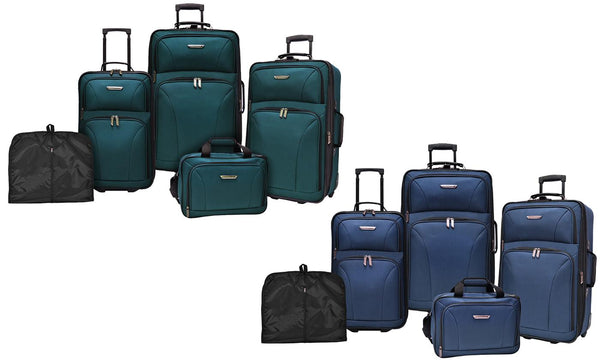 Traveler’s Choice 5 piece rolling luggage set